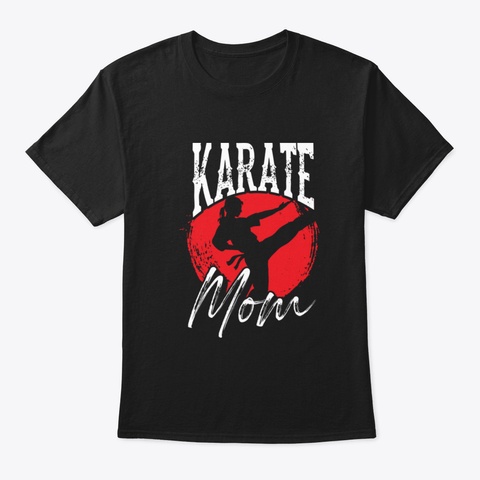Karate Sparring Black T-Shirt Front