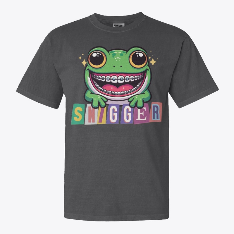 T-shirt with cartoon frog 
