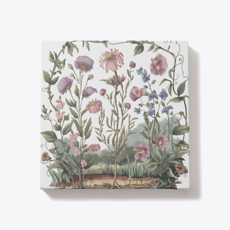 Pastel Floral Garden: Vintage Botanical