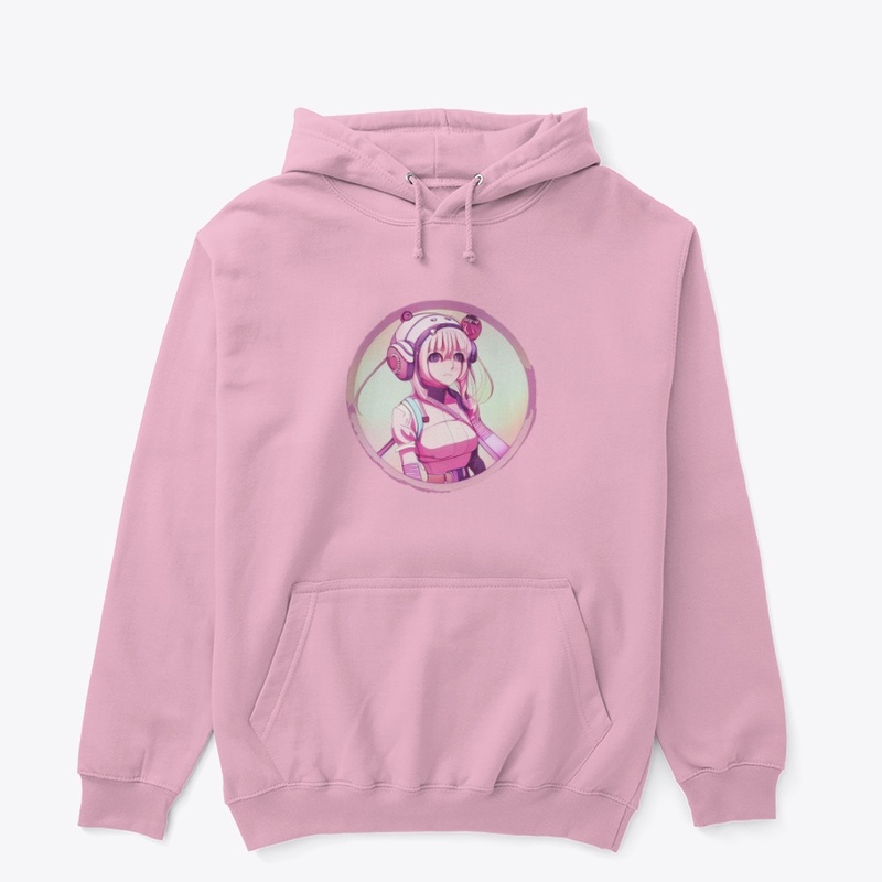 Cute little pink girl anime