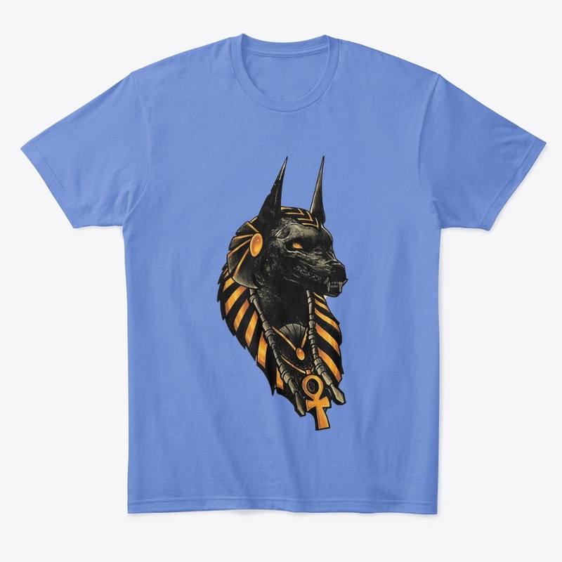 The pharaoh and the god of death Anubis