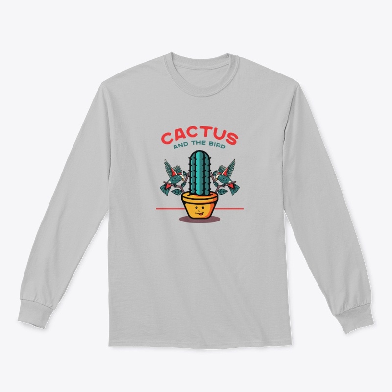 Cactus and The Bird T- shirt Design