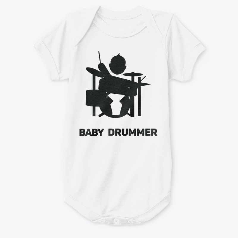 Short Sleeve Baby Bodysuit - Drummer