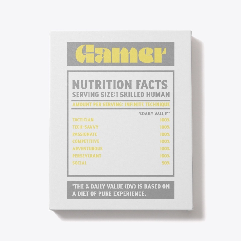 Gamer Nutrition Facts
