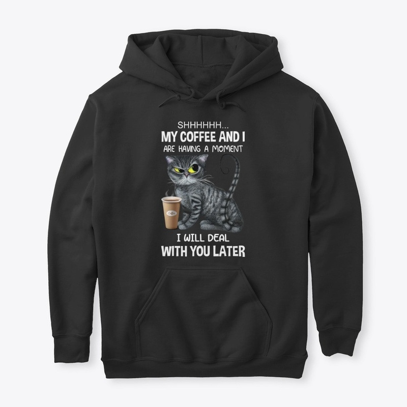 My Coffee & I having a moment Black Cat