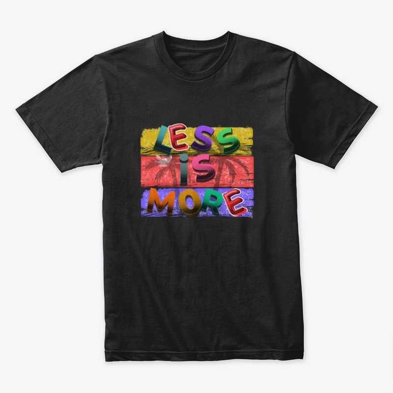 "Less Is More" Vibrant 3D Typography
