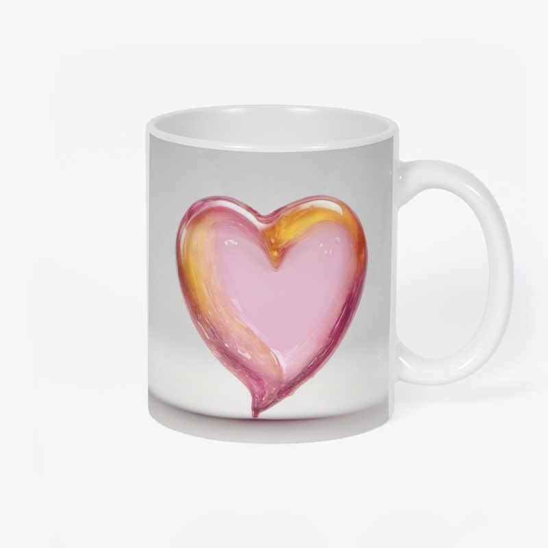 glass heart mug 46-11