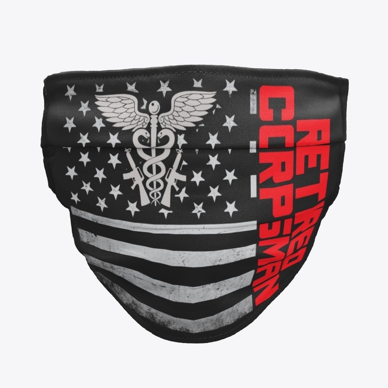Retired Corpsman US Flag Mask
