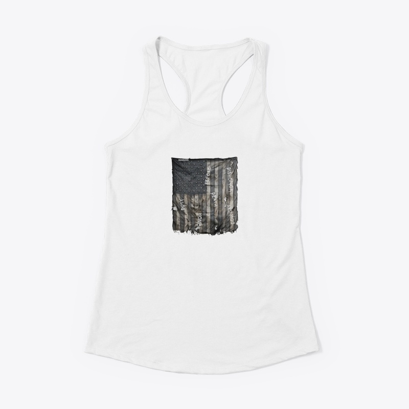 Duty Honor Country Flag - Women's Racerback Tank - Women's Racerback Tank - Women's Racerback Tank - Women's Racerback Tank