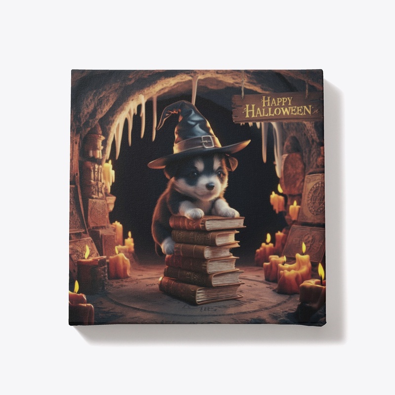 Adorable Halloween Dog Print