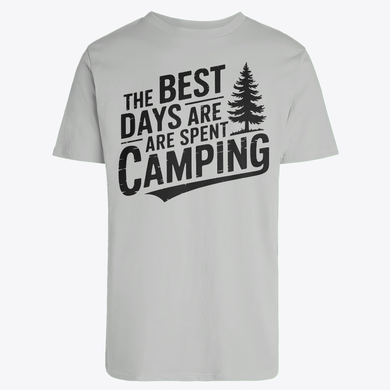 The Best Days Are Spent Camping" T-shirt
