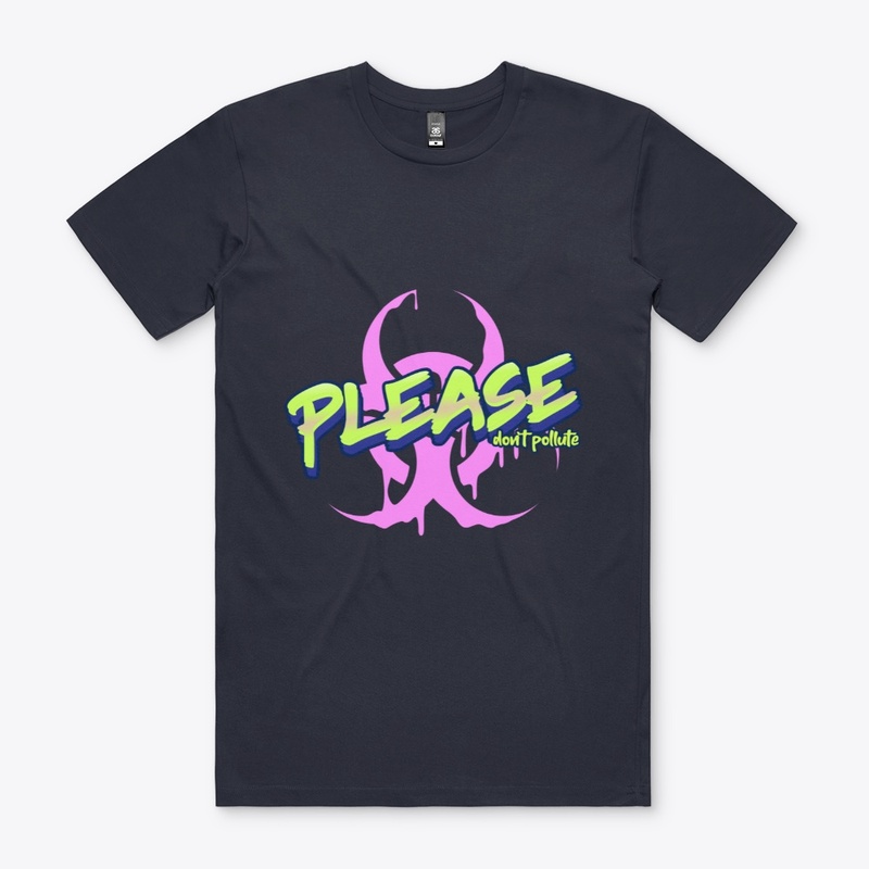 Please dont pollute biohazard shirt