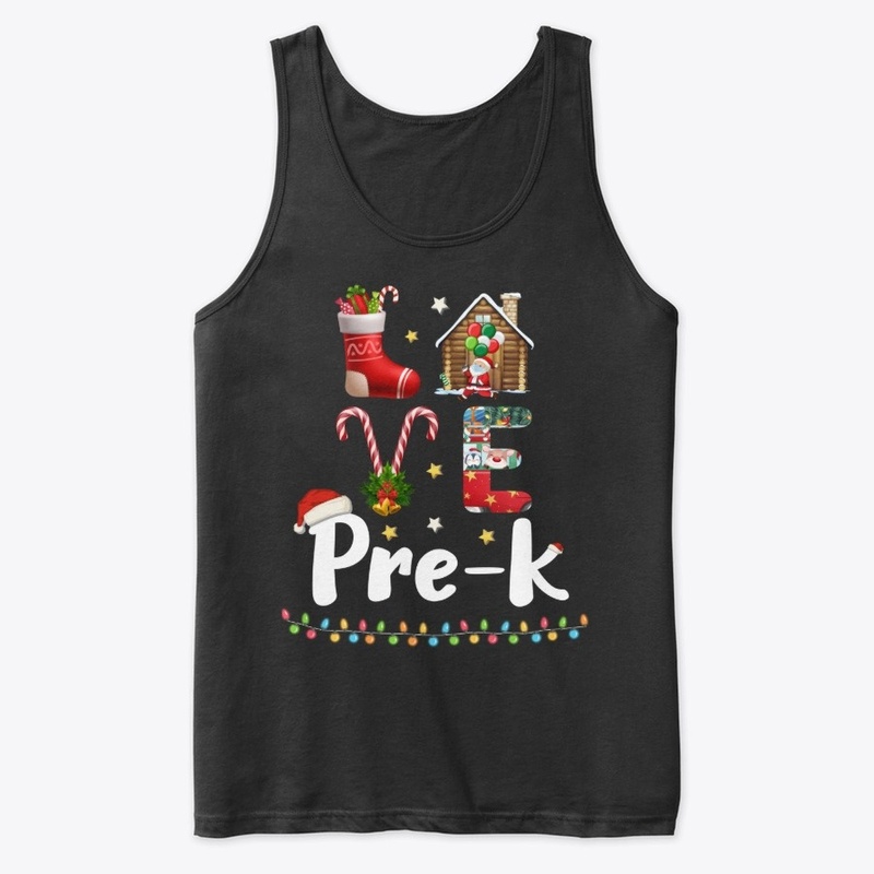 Love Pre-K Christmas Teacher Gifts Shirt