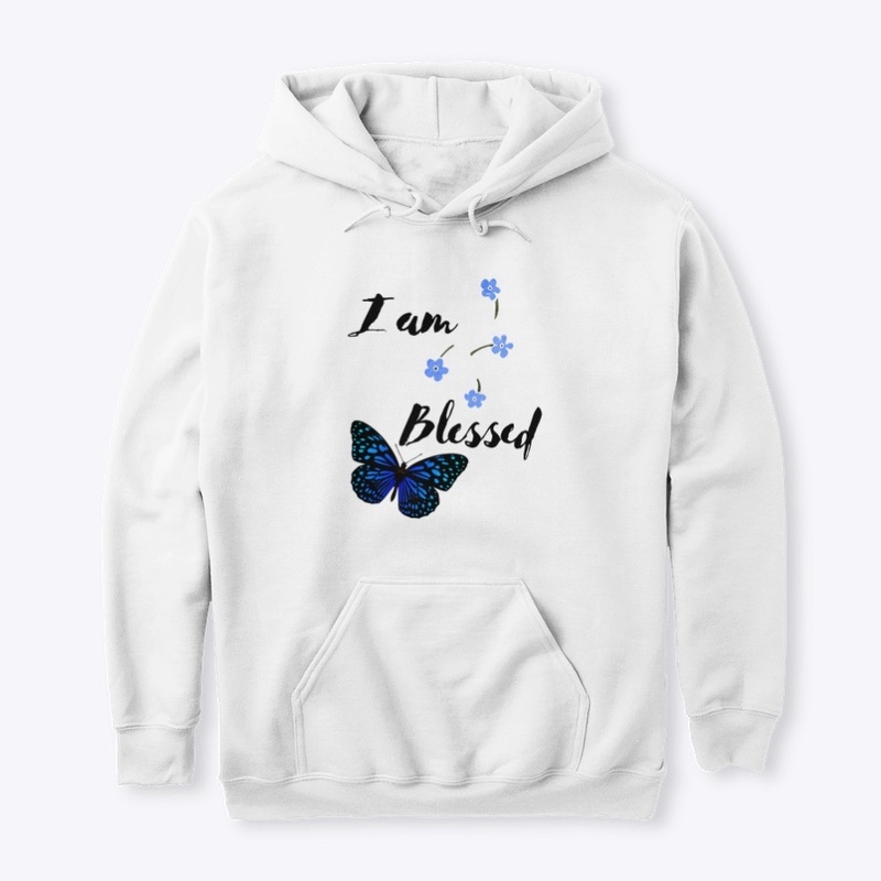I Am Blessed Blue Butterfly