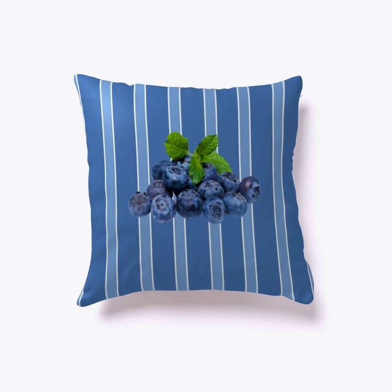 Blueberries on Fruit Striped Colors