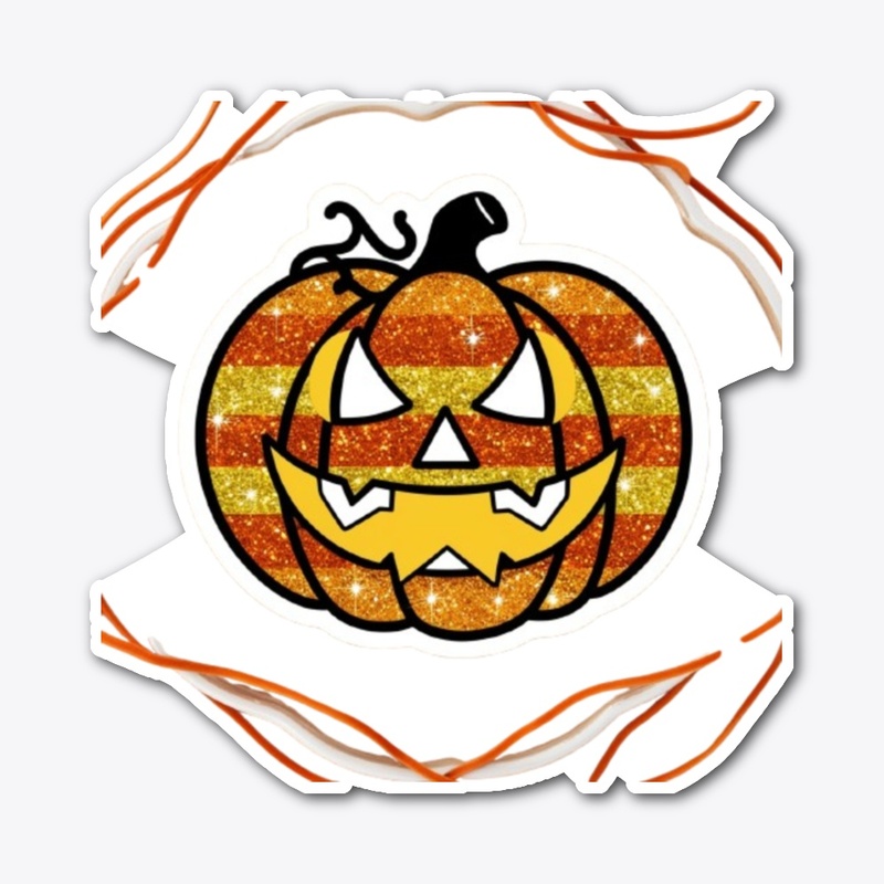 Halloween glitter pumpkin