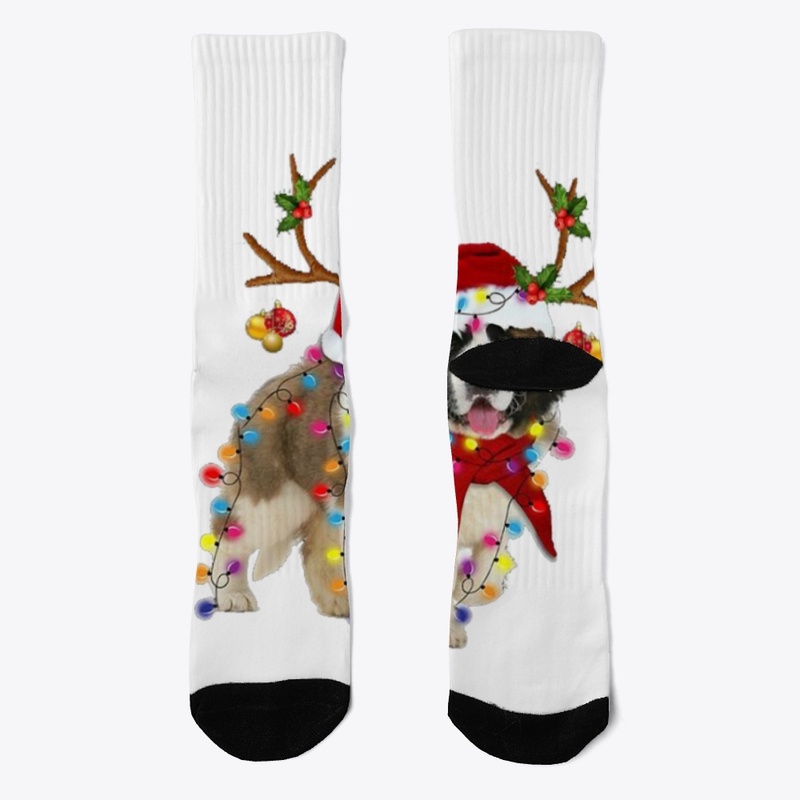 SAINT BERNARD CHRISTMAS NEW T SHIRT