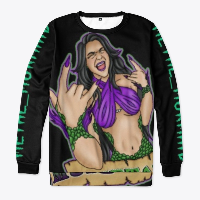 All over print crew neck