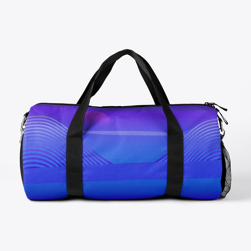 Mountain Vista in Blues and Violets