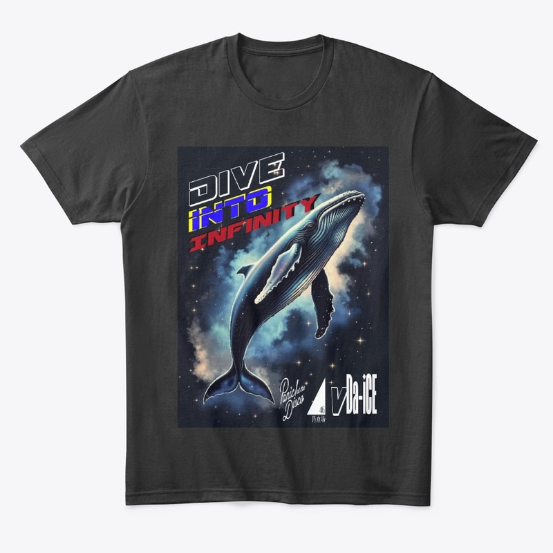 Dive Into Infinity Dark Whale Unisex Tee