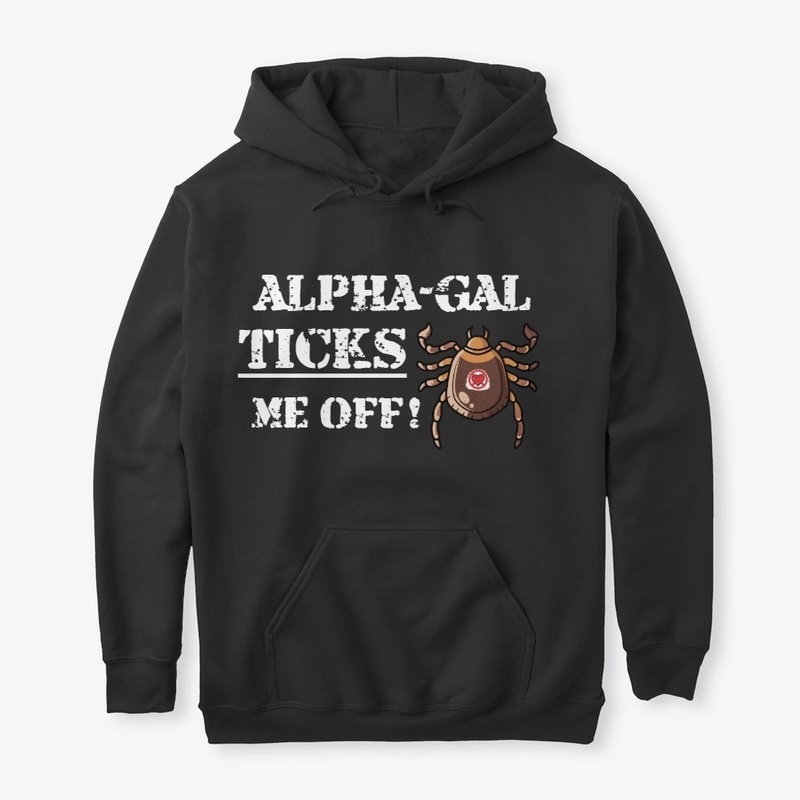 Alpha Gal T-Shirt: AG TICKS Me OFF!White