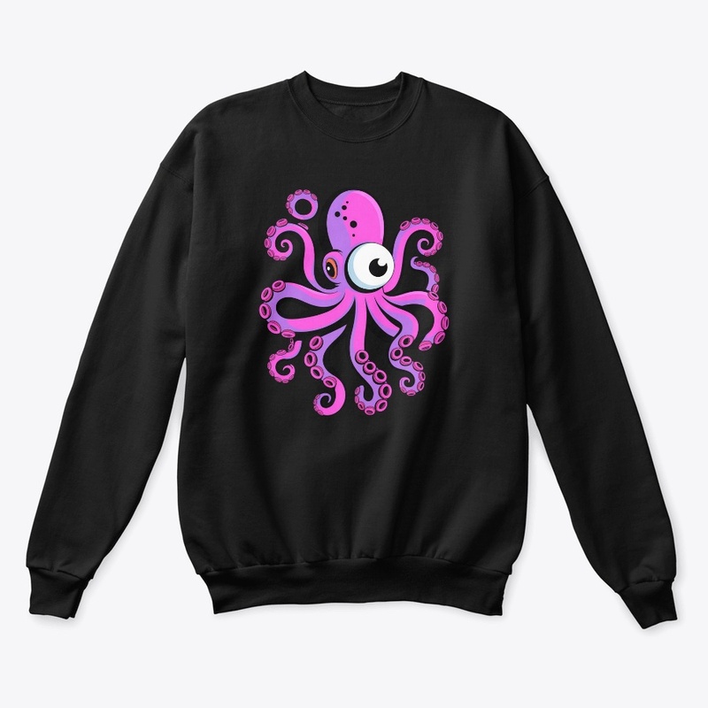 Purple And Pink Octopus Design