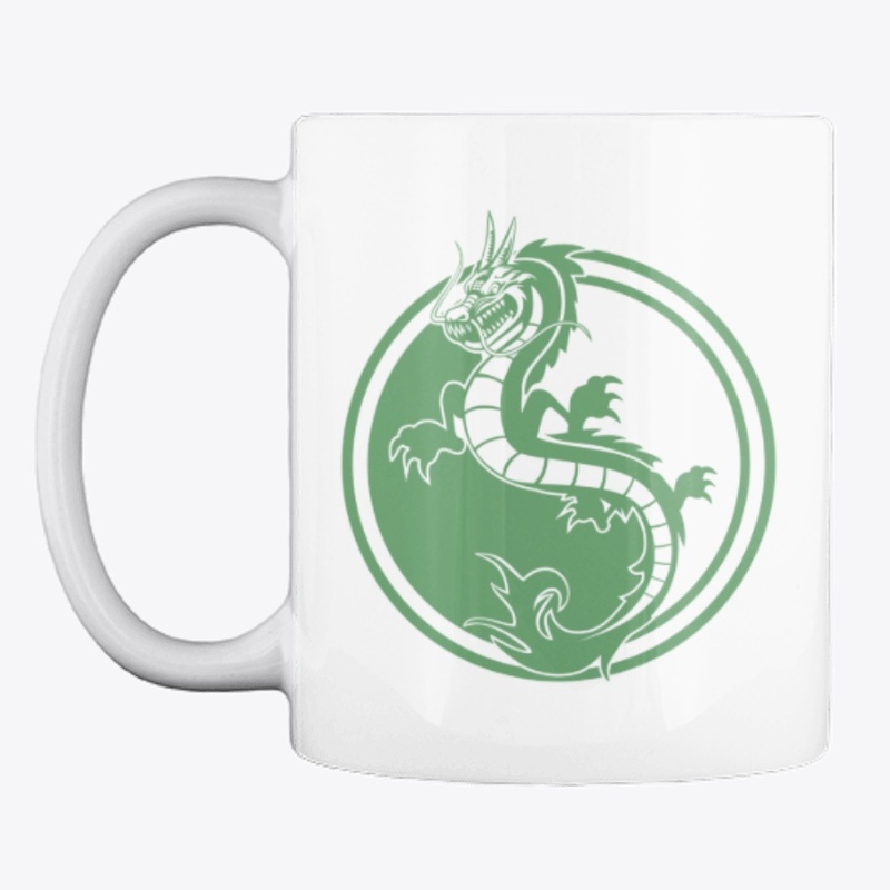 Yin and Yang Green Dragon