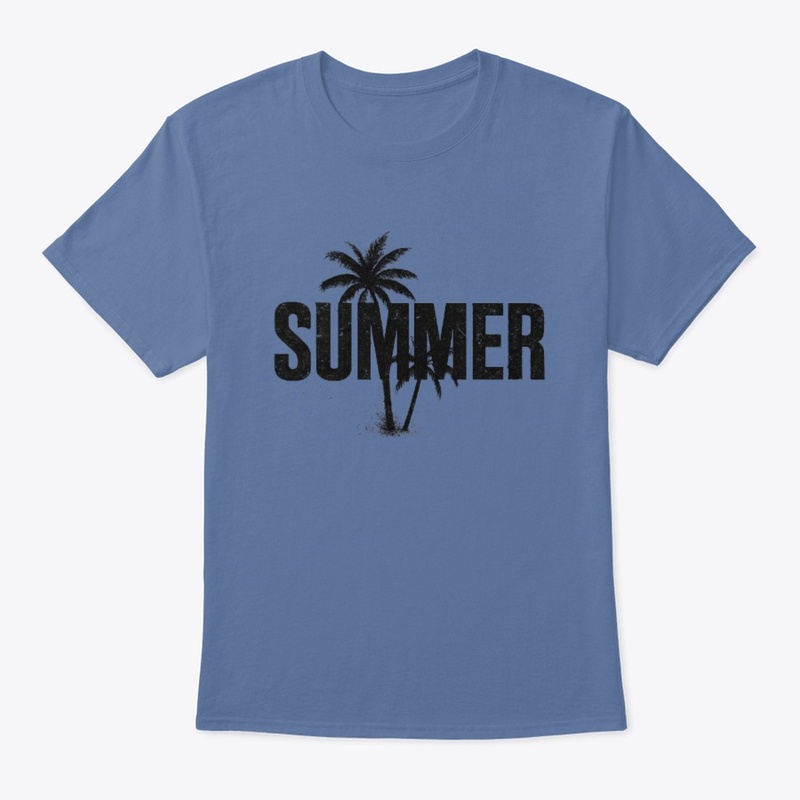 Grunge Palm "SUMMER" Silhouette Design
