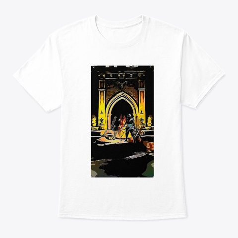 Mninja White T-Shirt Front