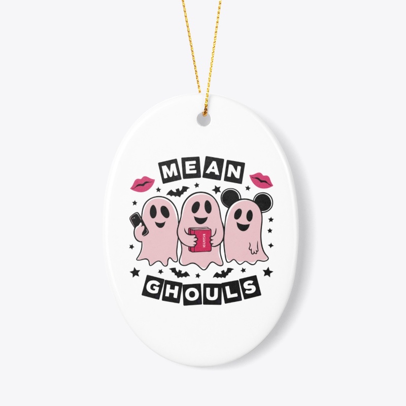 Mean Ghouls Cute Pink Ghost