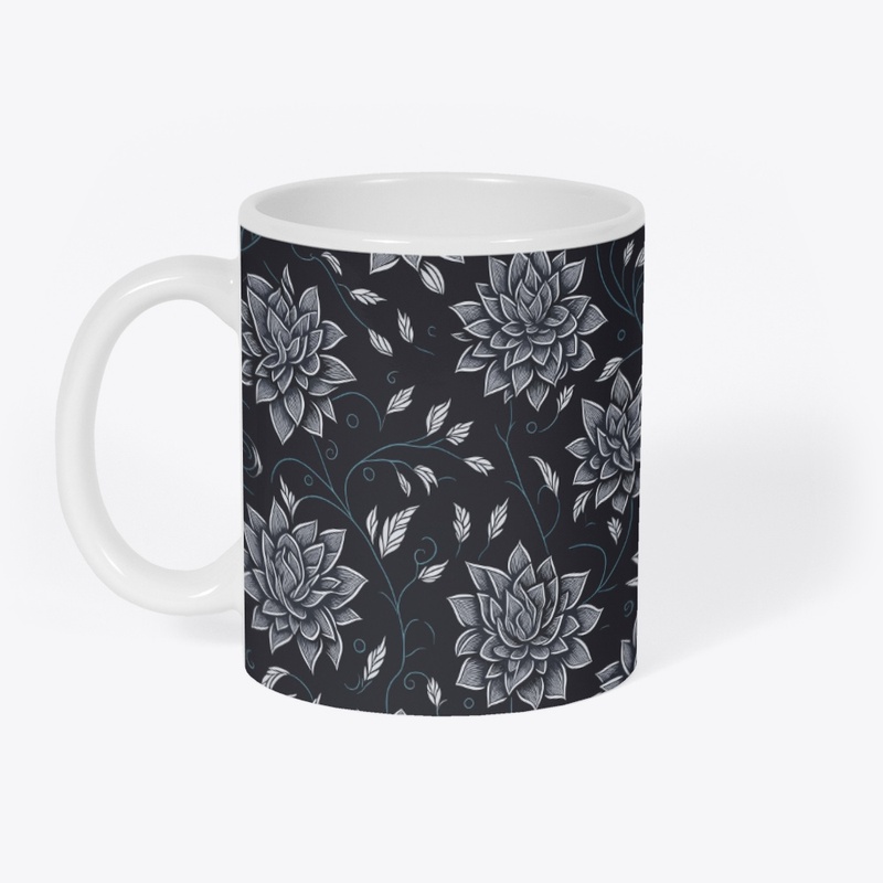 Amazing Dark Floral pattern design 