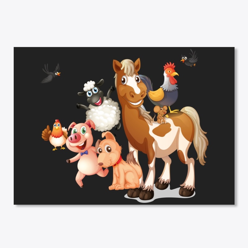 Cute farm animals