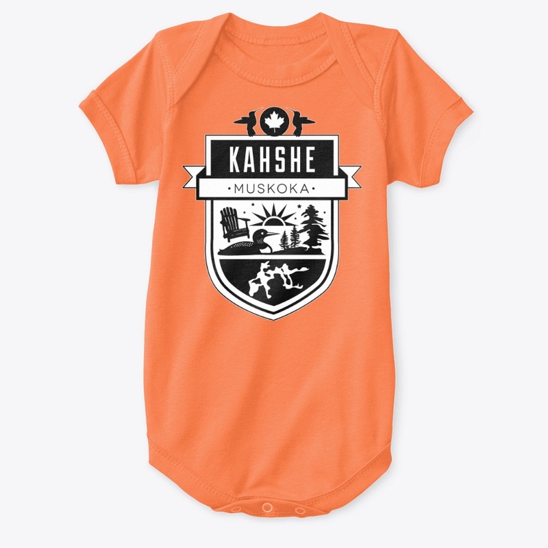 Kahshe Crest - White and Black