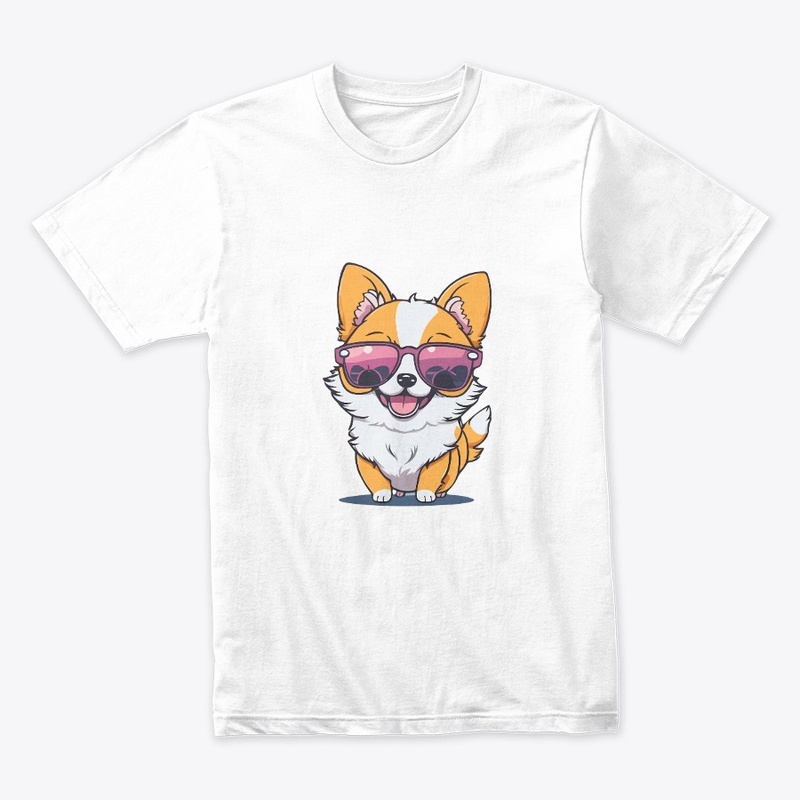 Kawaii Cute Happy Dog T-Shirt