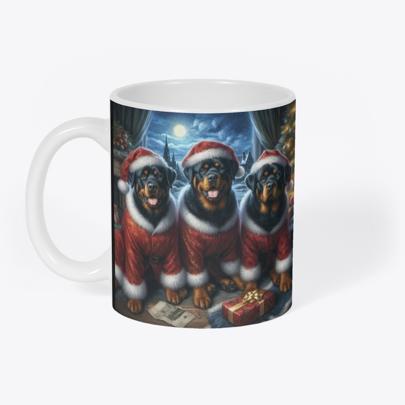 Rottweilers Christmas Eve
