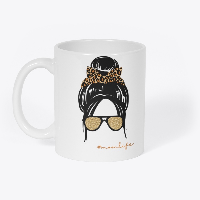 Mom Life Leopard Bow Sunglasses 