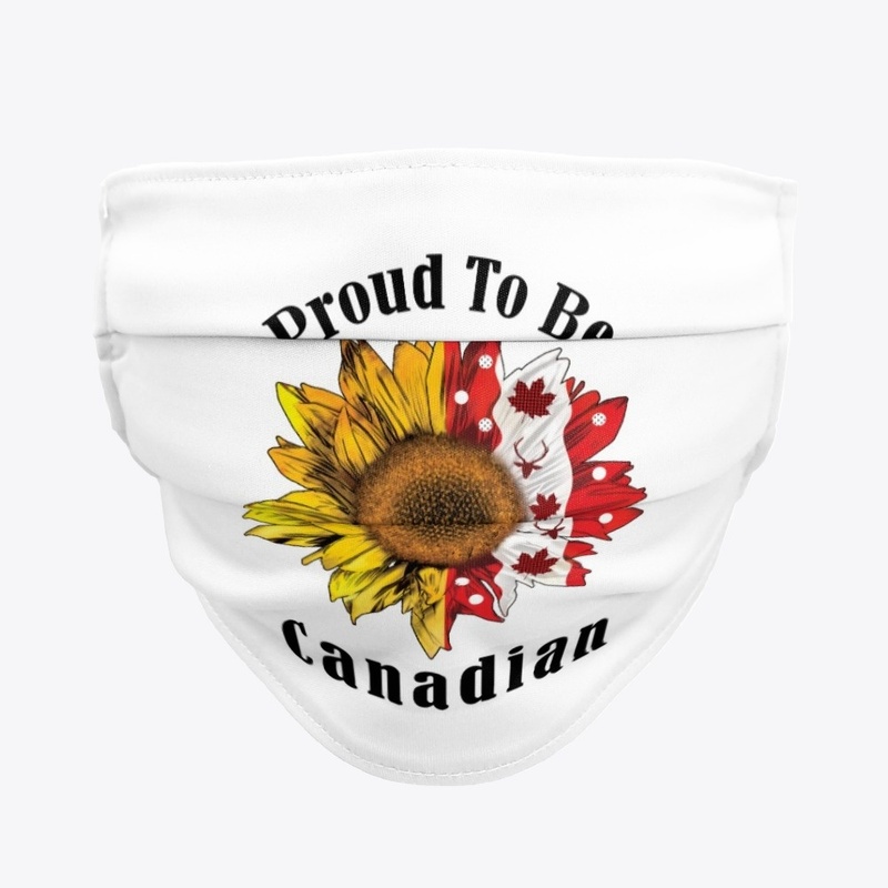 Proud to be Canadian sunflower flag