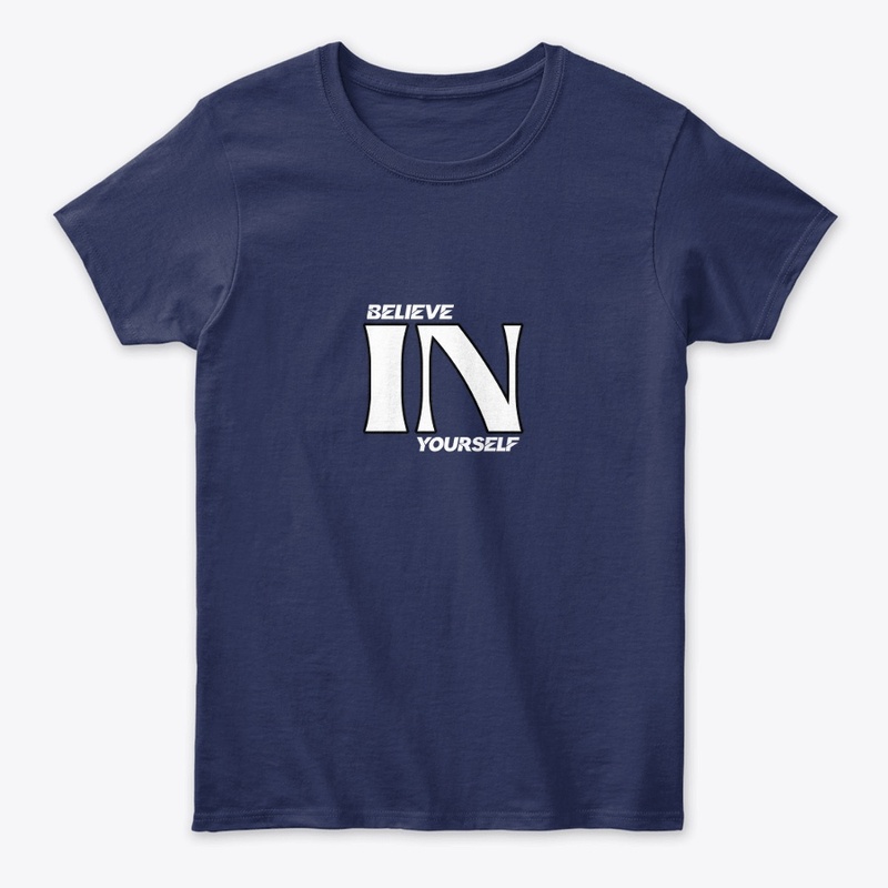 Printed ' believe in yourself ' shirts