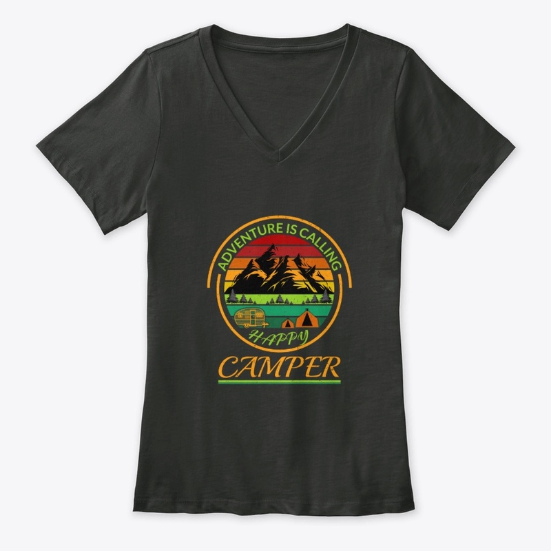 VINTAGE Camping T-Shirt Happy Camper