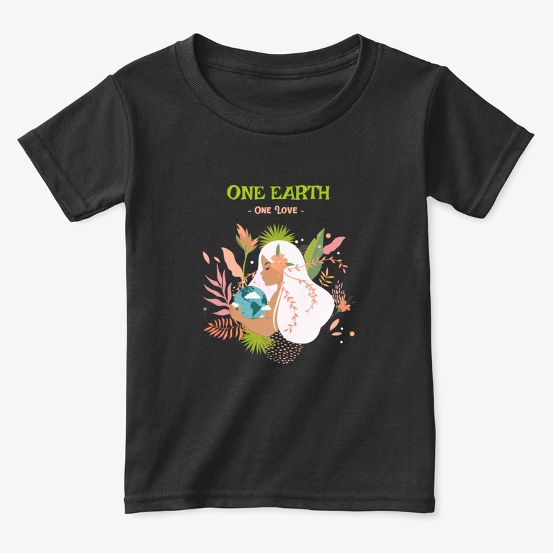 One Earth - One Love - Black and White 