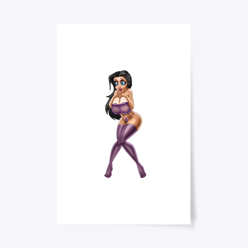 Sexy Lady In Purple Panties
