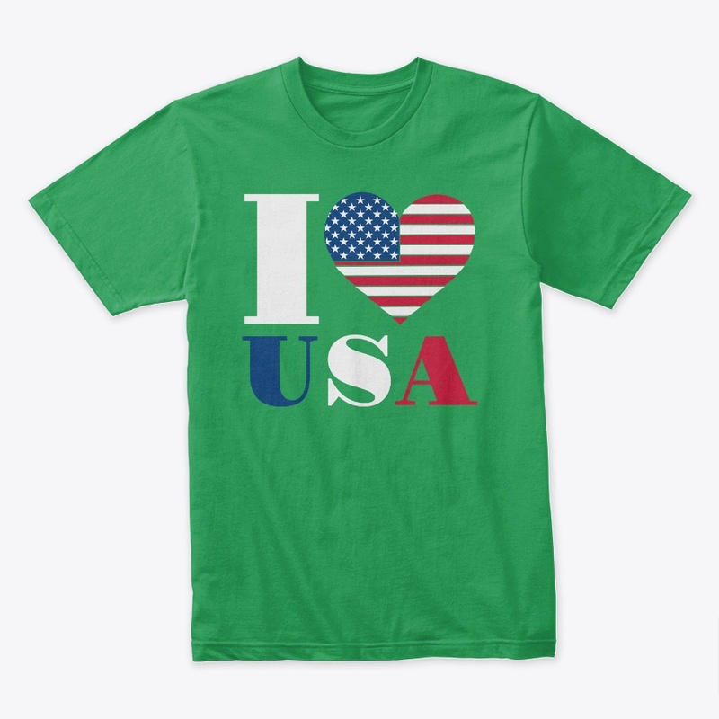 American Proud I LOVE Usa Unisex Hoodies
