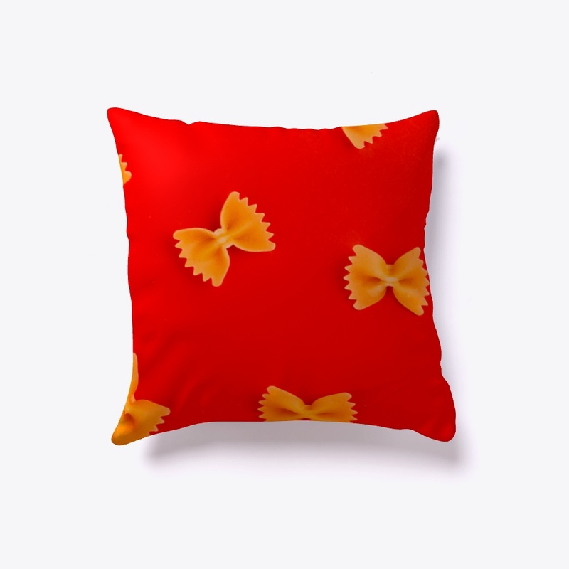 PASTA ON RED BACKGROUND