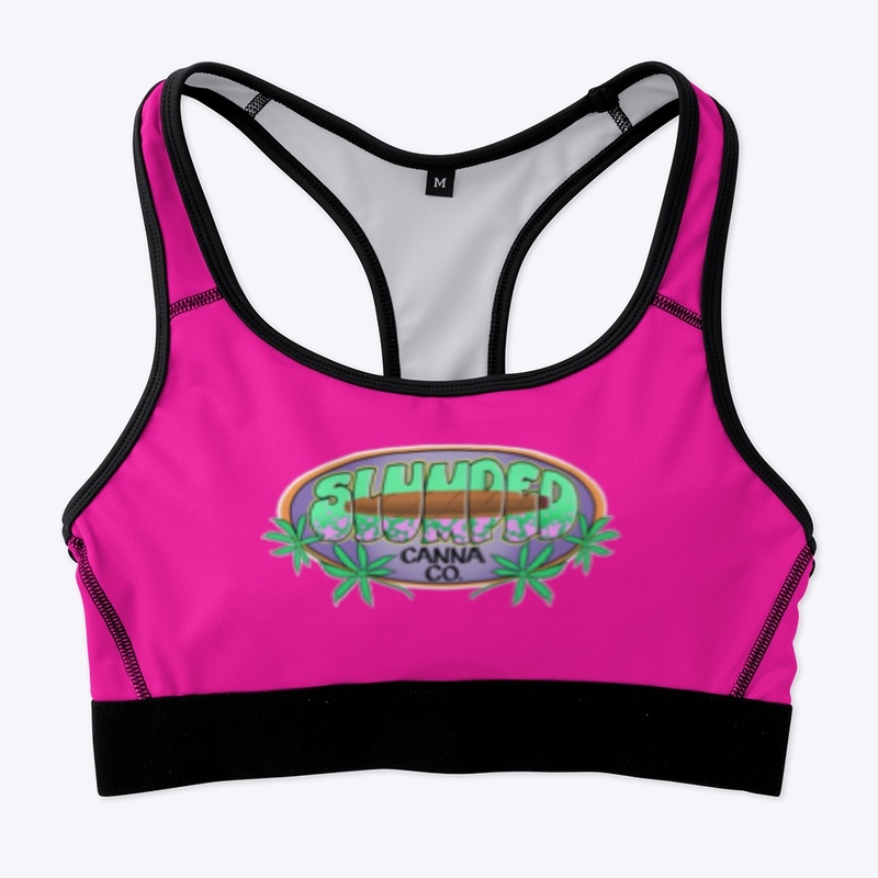 Slumped Canna Woman's Sport's Bra
