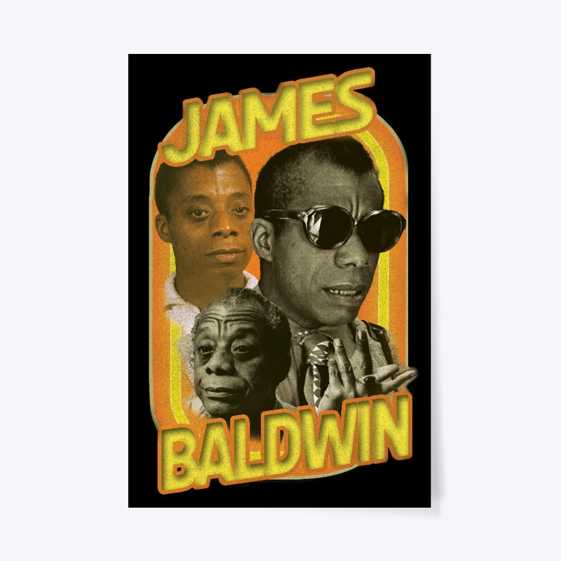 James Baldwin bootleg style graphic