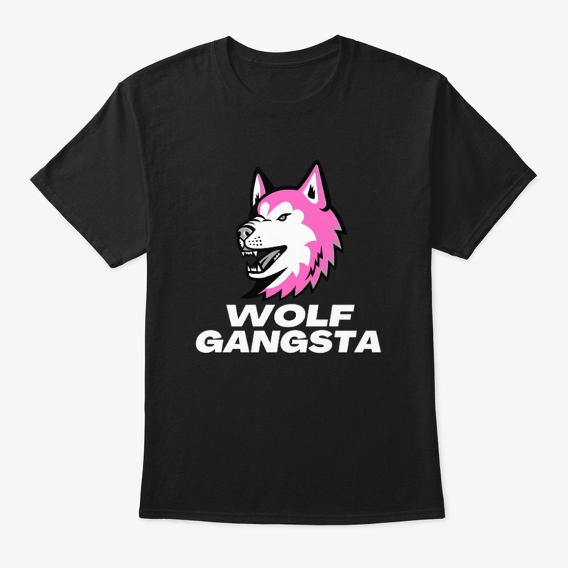 Wolf Gangsta t shirt design 