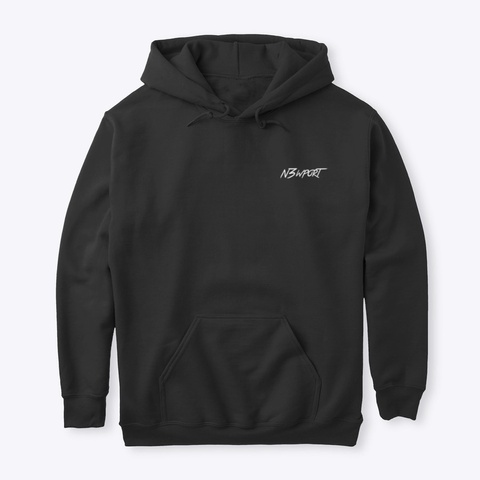 N3 Wport Name Apparel Black T-Shirt Front