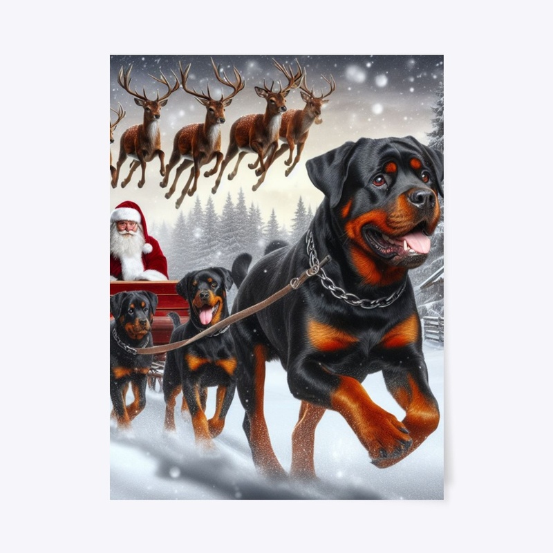 Rottweilers and Santa