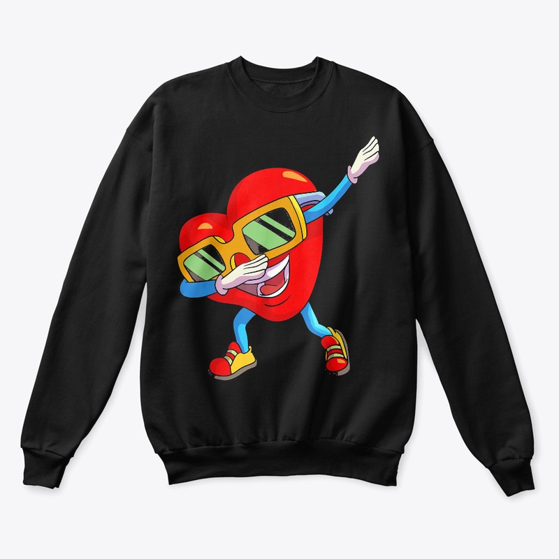 Valentines Day Dabbing Heart