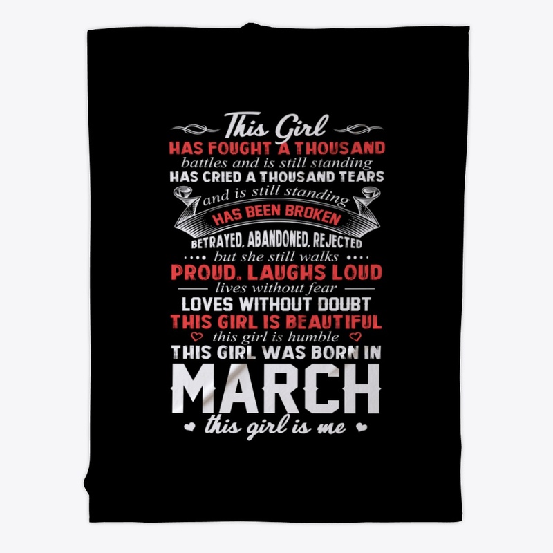 This Girl Was Born In March Birthday